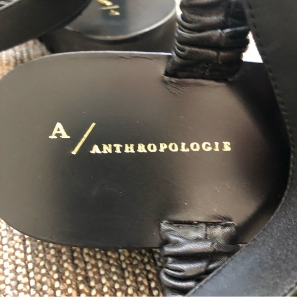 Anthropologie A Fiona Sport Sandals Black size 37 (6.5) - Picture 7 of 11